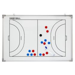 Tabla magnetica handbal 90x60 cm, 2 fete, cu magneti si marker