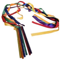 Set 6 panglici pentru gimnastica ritmica 1,6 m