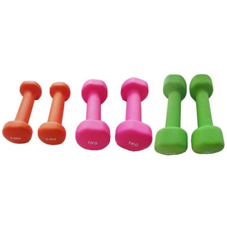 Gantere din neopren, cu manere, diferite greutati