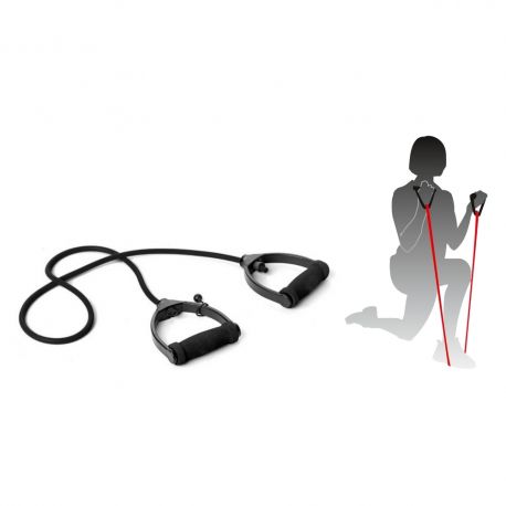 Tub elastic rezistenta, cu manere, negru