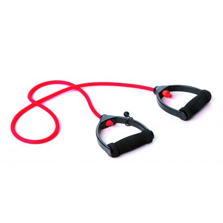 Tub elastic rezistenta, cu manere, rosu