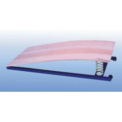 Trambulina elastica din otel, cu arc