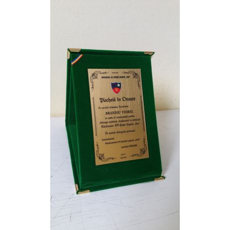 Placheta metal personalizata pe mapa