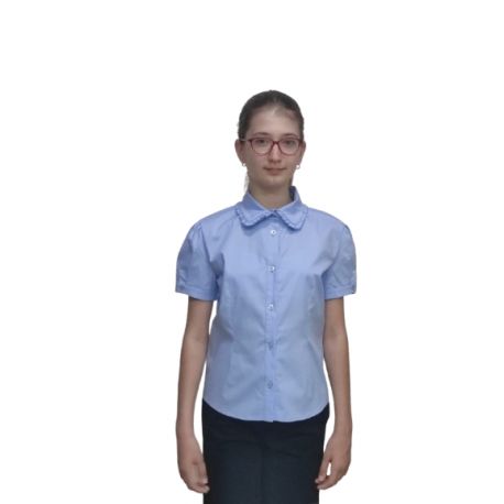 Camasa scoala fete, maneca scurta