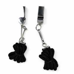 Fluier metalic cu snur