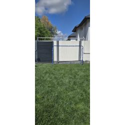 Poarta fotbal din otel, cu plasa
