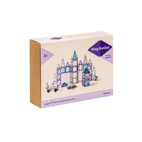 Blocuri magnetice Sapphire, set de 100 bucati
