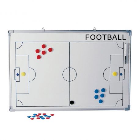 Tabla antrenor fotbal 90x60 cm, cu magneti si marker