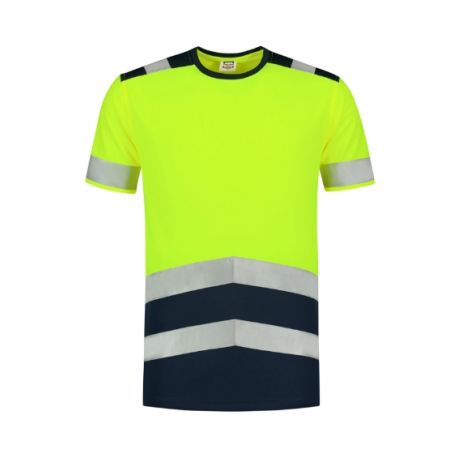 Tricou unisex High-Visibility bicolor